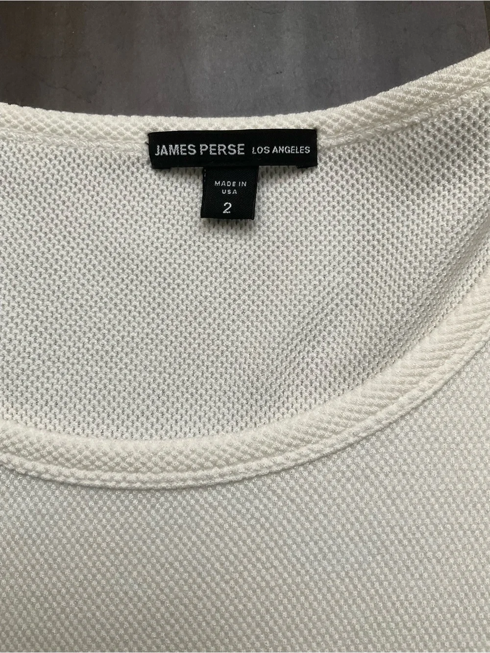 James Perse Lightweight Cream Long-Sleeve Women's Top - Picture 3 of 3